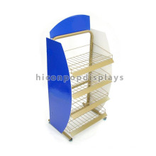 Kommerzielle freistehende 4-Layer Draht Regal Mini Cupcake Retail Store Stand